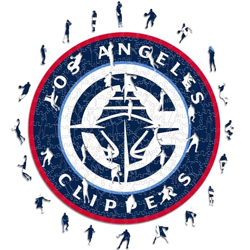 Iconic Puzzles - Los Angeles Clippers, Logo, Holzpuzzle, offiziell lizenziert von der NBA, 100% nachhaltig, Größe M, 270 Teile Iconic Puzzles - Los Angeles Clippers, Logo, Holzpuzzle, offiziell lizenziert von der NBA, 100% nachhaltig, Größe M, 270 Teile von Iconic Puzzles