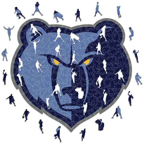 Iconic Puzzles - Memphis Grizzlies, Logo, Holzpuzzle, offiziell lizenziert von der NBA, 100% nachhaltig, Größe M, 270 Teile Iconic Puzzles - Memphis Grizzlies, Logo, Holzpuzzle, offiziell lizenziert von der NBA, 100% nachhaltig, Größe M, 270 Teile von Iconic Puzzles