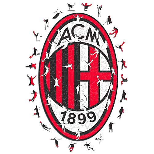 Iconic Puzzles Milan Logo Offizielles Produkt, Holzpuzzle für Erwachsene und Kinder, 100% nachhaltig, Größe M 270 Stück Iconic Puzzles Milan Logo Offizielles Produkt, Holzpuzzle für Erwachsene und Kinder, 100% nachhaltig, Größe M 270 Stück von Iconic Puzzles