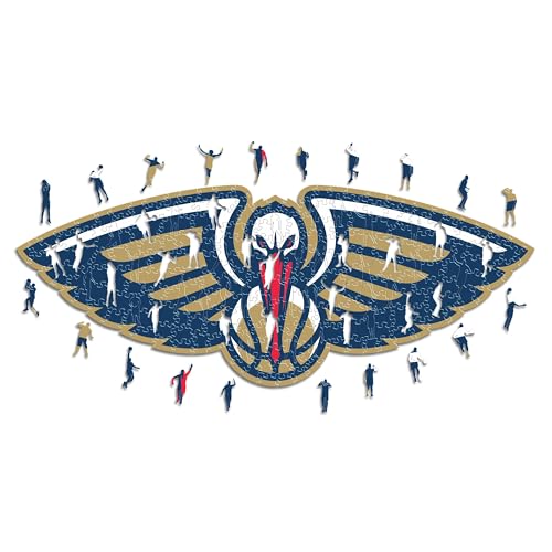 Iconic Puzzles - New Orleans Pelicans, Logo, Holzpuzzle, offiziell lizenziert von der NBA, 100% nachhaltig, Größe M, 270 Teile Iconic Puzzles - New Orleans Pelicans, Logo, Holzpuzzle, offiziell lizenziert von der NBA, 100% nachhaltig, Größe M, 270 Teile von Iconic Puzzles