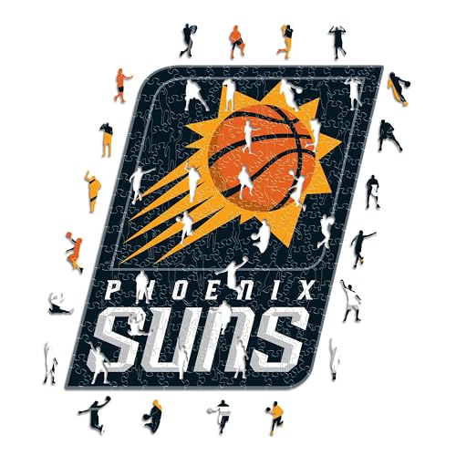 Iconic Puzzles - Phoenix Suns, Logo, Holzpuzzle, offiziell lizenziert von der NBA, 100% nachhaltig, Größe L, 500 Teile von Iconic Puzzles