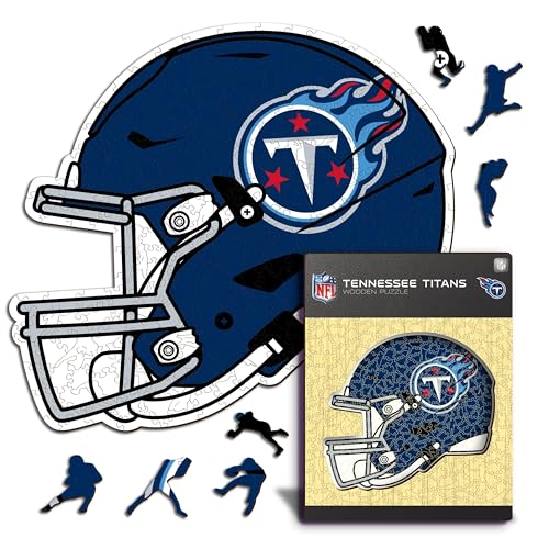 Iconic Puzzles -Puzzle aus Holz, 100% nachhaltig mit offizieller Lizenz, L, 500 Stück, Tennessee Titans von Iconic Puzzles