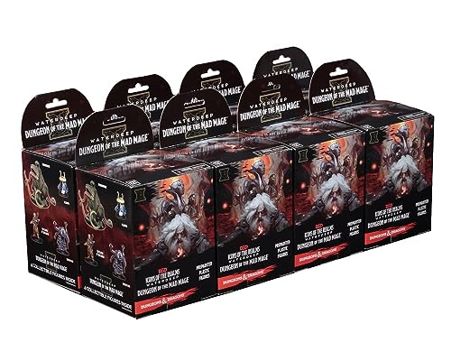 WizKids D&D Icons of The Realms: Waterdeep - Dungeon of The Mad Mage Booster Brick (8 Boosters) , DnD Miniatures von Wizkids Games