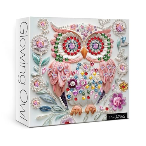 3D-Kristallstein-Eulen-Puzzles für Erwachsene, 1000 Teile, buntes Juwelen, Vogel, Blumen, Kunst, Puzzle, schöne Diamant-Tiere, hübsches Fantasie-Puzzle 3D-Kristallstein-Eulen-Puzzles für Erwachsene, 1000 Teile, buntes Juwelen, Vogel, Blumen, Kunst, Puzzle, schöne Diamant-Tiere, hübsches Fantasie-Puzzle von IdeaBazar