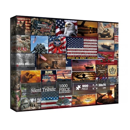 Amerikanische Flagge Patriotische Puzzles für Erwachsene 1000 Teile Kunst Vintage USA Armee Militär Collage Puzzles Vogel Hund Eule Landschaft Sonnenuntergang Puzzle Amerikanische Flagge Patriotische Puzzles für Erwachsene 1000 Teile Kunst Vintage USA Armee Militär Collage Puzzles Vogel Hund Eule Landschaft Sonnenuntergang Puzzle von IdeaBazar