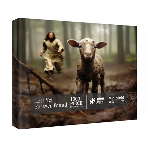 Christliche Puzzles für Erwachsene, 1000 Teile, Jesus, religiöse Puzzles, Lampe, Schaf-Puzzles für Wohnzimmer, Wandmalerei Christliche Puzzles für Erwachsene, 1000 Teile, Jesus, religiöse Puzzles, Lampe, Schaf-Puzzles für Wohnzimmer, Wandmalerei von IdeaBazar