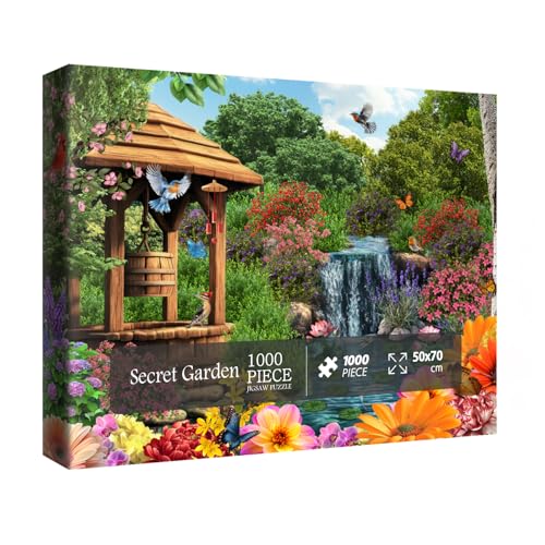 Wunderschönes Garten-Puzzles für Erwachsene, 1000 Teile, Natur, bunt, Schmetterling, Pflanze, Tierkunst-Puzzle, hübsche Sonnenblumen-Landschaft, Lotus-Puzzle Wunderschönes Garten-Puzzles für Erwachsene, 1000 Teile, Natur, bunt, Schmetterling, Pflanze, Tierkunst-Puzzle, hübsche Sonnenblumen-Landschaft, Lotus-Puzzle von IdeaBazar