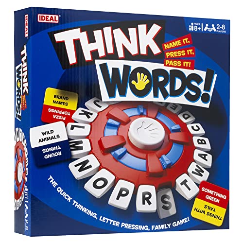 IDEAL , Think Words: The Quick Thinking, Letter Pressing Game!, Family Games, for 2-8 Players, Ages 8+ von IDEAL