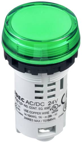 Idec Meldeleuchte Weiß/Grün 24 V/AC, 24 V/DC von Idec
