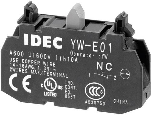 Idec YW-E10 Kontaktelement 1 Schließer tastend 240 V/AC von Idec
