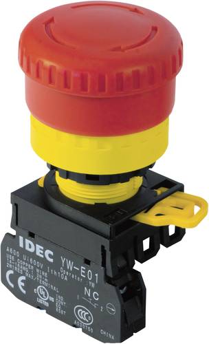 Idec YW1B-V4E01R Not-Aus-Schalter 240 V/AC 6A 1 Öffner 1St. von Idec