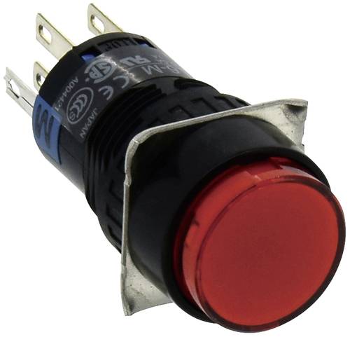 Idec AL6M-M24P-R AL6M-M24P-R Leuchtdrucktaster 250V 1A 2 x Aus/(Ein) tastend Rot IP65 1St. von Idec