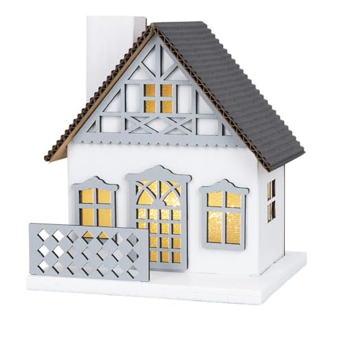 Ideen mit Herz LED-Haus mit Licht-Effekt-Folie | Miniatur-Häuschen | Stimmungslicht | batteriebetrieben | 9,5 cm x 8,2 cm x 11 cm Ideen mit Herz LED-Haus mit Licht-Effekt-Folie | Miniatur-Häuschen | Stimmungslicht | batteriebetrieben | 9,5 cm x 8,2 cm x 11 cm von Ideen mit Herz