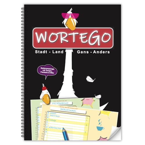 WORTEGO. Stadt-Land-Fluss mal „Gans“ Anders. Das ideale Spiel für „um-die-Ecke-Denker“. Rasant. Aufregend. Humorvoll. Im handlichen College-Block-Format WORTEGO. Stadt-Land-Fluss mal „Gans“ Anders. Das ideale Spiel für „um-die-Ecke-Denker“. Rasant. Aufregend. Humorvoll. Im handlichen College-Block-Format von Ideenflieger