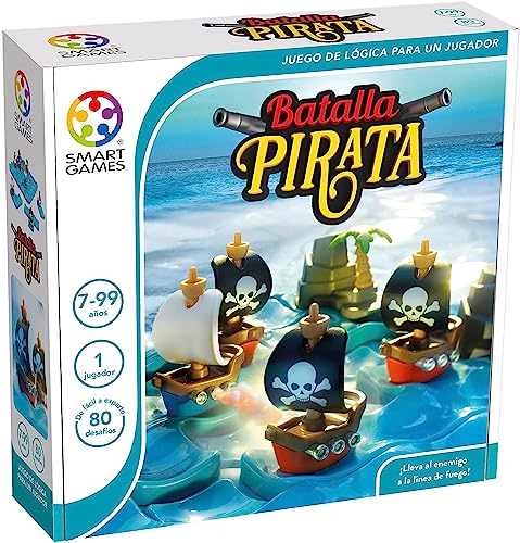 Smartgames - Piratenschlacht | Kinderspiele | Brettspiele Kinder 7 Jahre | Lernspiele 7 Jahre | Kinderspiele | Geschenk Kind 7 Jahre von SmartGames