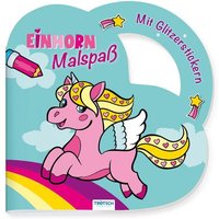 Trötsch Malbuch Stickermalbuch Einhorn Malspaß von Iden Logistikcenter GmbH