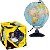 Idena Globus Leuchtglobus Stern mit 2 Kartenbildern Ø25cm von Idena