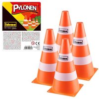 Idena Pylonen orange/weiß 24x13,5cm 4 Stück von Idena