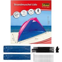 Idena Strandmuschel Lido UV40+ blau/pink 270x120x120cm Idena Strandmuschel Lido UV40+ blau/pink 270x120x120cm von Idena