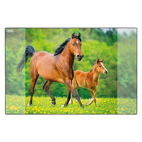 Idena 10454 - Schreibtischunterlage mit zwei Einstecktaschen, Pferd, ca. 58,5 x 38,5 cm groß, praktisches Zubehör für Kinder-, Jugend- und Arbeitszimmer Idena 10454 - Schreibtischunterlage mit zwei Einstecktaschen, Pferd, ca. 58,5 x 38,5 cm groß, praktisches Zubehör für Kinder-, Jugend- und Arbeitszimmer von Idena