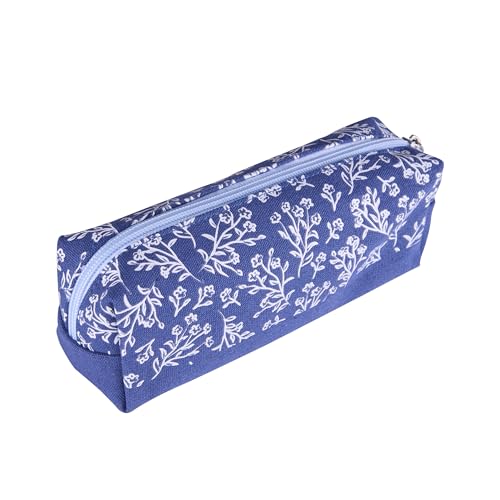 Idena 11368 - Schlamperetui mit Reißverschluss, Blau mit Blumenmuster, ca. 19 x 7 x 5,5 cm, Federmäppchen für Schreibwaren, Zeichen- und Büromaterialien Idena 11368 - Schlamperetui mit Reißverschluss, Blau mit Blumenmuster, ca. 19 x 7 x 5,5 cm, Federmäppchen für Schreibwaren, Zeichen- und Büromaterialien von Idena