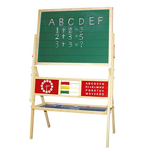 Idena 23905 - Magnet-Standtafel mit Ablage, 2 seitig mit Kreidetafel und Whiteboard, ca. 76 x 38 x 118 cm groß, zum Malen, Schreiben und Rechnen Idena 23905 - Magnet-Standtafel mit Ablage, 2 seitig mit Kreidetafel und Whiteboard, ca. 76 x 38 x 118 cm groß, zum Malen, Schreiben und Rechnen von Idena