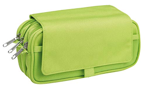Idena 23911 - Stiftetui mit 4 Fächern, Reißverschluss und Klettklappe, sortiert, ca. 22,5 x 11 x 9 cm, Schreibtisch-Organizer für Schreibwaren, Zeichen- und Büromaterialien Idena 23911 - Stiftetui mit 4 Fächern, Reißverschluss und Klettklappe, sortiert, ca. 22,5 x 11 x 9 cm, Schreibtisch-Organizer für Schreibwaren, Zeichen- und Büromaterialien von Idena
