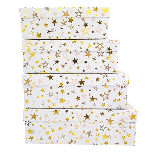 Idena 30354 - Geschenkboxen Sterne, 4 Stück, Geschenkschachteln, Geschenkverpackung Weihnachten Idena 30354 - Geschenkboxen Sterne, 4 Stück, Geschenkschachteln, Geschenkverpackung Weihnachten von Idena