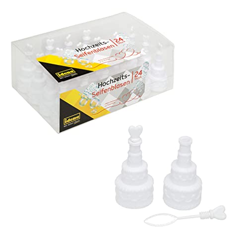Idena 39141 - Seifenblasen-Set Torten, 24 Stück, je 19 ml, 7 cm, Hochzeit, Brautpaar, Fotoshooting, Spalierstehen, Valentinstag Idena 39141 - Seifenblasen-Set Torten, 24 Stück, je 19 ml, 7 cm, Hochzeit, Brautpaar, Fotoshooting, Spalierstehen, Valentinstag von Idena