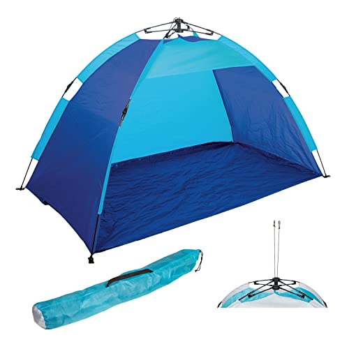 Idena 40065 - Automatic Strandzelt mit UV Schutz 40+, ca. 1,9 x 1 x 1,1 m groß, leicht und kompakt für den Transport, ideal für Strand, Freibad, Garten und im Urlaub Idena 40065 - Automatic Strandzelt mit UV Schutz 40+, ca. 1,9 x 1 x 1,1 m groß, leicht und kompakt für den Transport, ideal für Strand, Freibad, Garten und im Urlaub von Idena