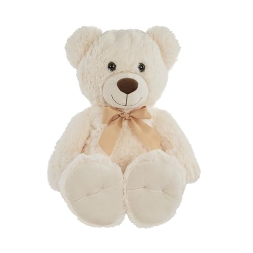 Idena 40254 - Teddybär mit kuscheligem Fell in Creme und Beiger Schleife, Kuscheltier für Babys & Kinder, ca. 38 cm Idena 40254 - Teddybär mit kuscheligem Fell in Creme und Beiger Schleife, Kuscheltier für Babys & Kinder, ca. 38 cm von Idena