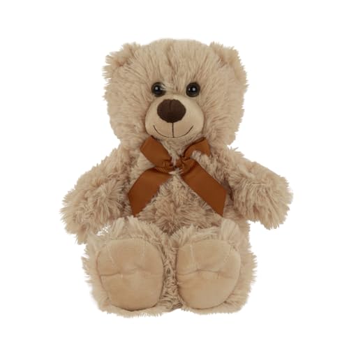Idena 40256 - Teddybär mit kuscheligem Fell in Beige und brauner Schleife, Kuscheltier für Babys & Kinder, ca. 20 cm Idena 40256 - Teddybär mit kuscheligem Fell in Beige und brauner Schleife, Kuscheltier für Babys & Kinder, ca. 20 cm von Idena