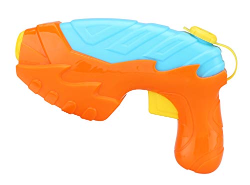 Idena 40423 - Power Wasserpistole aus Kunststoff, kompakte Größe perfekt für den Urlaub, am Strand oder Pool, ca. 17 cm, sortiert von Idena