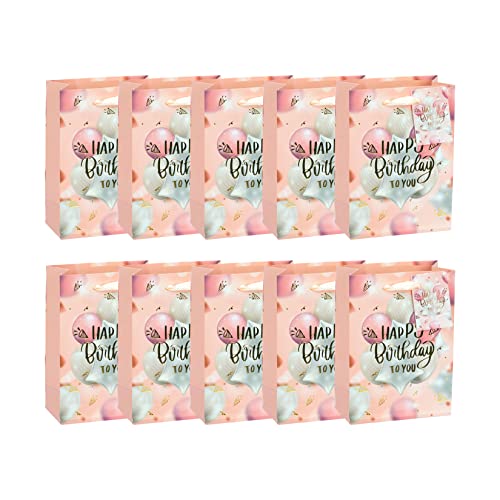 Idena 90060 - Geschenktasche Happy Birthday, 10 Stück, Mitbringsel, Geschenktüte, Geburtstag Idena 90060 - Geschenktasche Happy Birthday, 10 Stück, Mitbringsel, Geschenktüte, Geburtstag von Idena