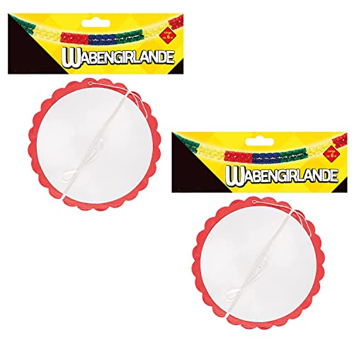 Idena 90122 - Girlande bunt, 2 Stück, 6 m und 4 m, Wabengirlande, Deko Karneval, Kindergeburtstag Idena 90122 - Girlande bunt, 2 Stück, 6 m und 4 m, Wabengirlande, Deko Karneval, Kindergeburtstag von Idena