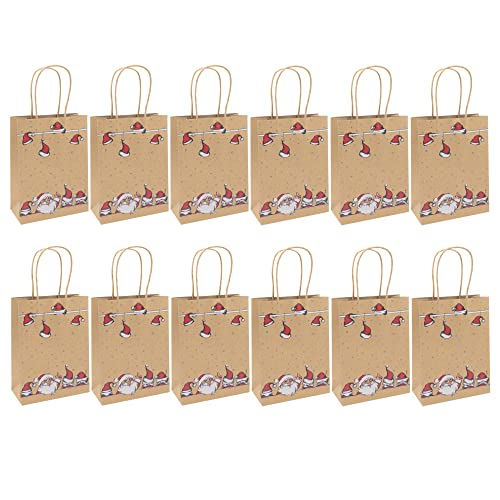 Idena 90809 - Geschenktüten Weihnachtsmann Session, 12 Stück, 15 x 20 x 5 cm, Papiertüten, Geschenktaschen von Idena
