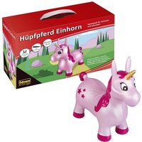 Idena Hüpfpferd Einhorn mit Sternen pink 59x23x53cm von Idena