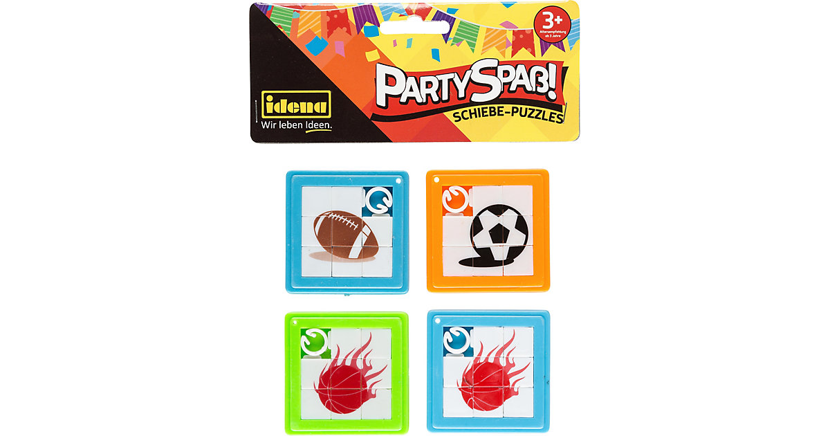 Schiebepuzzles, 4 Stück bunt Modell 1 Schiebepuzzles, 4 Stück bunt Modell 1 von Idena