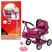 Idena Puppenwagen Smarty mit Tasche und Korb 58x37,5x57cm Idena Puppenwagen Smarty mit Tasche und Korb 58x37,5x57cm von Idena