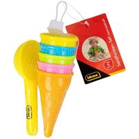 Idena Sandformen Set Eiscreme mit Löffel mehrfarbig 6 Teile von Idena