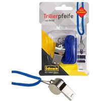 Idena Trillerpfeife Metall mit abnehmbarem Band Idena Trillerpfeife Metall mit abnehmbarem Band von Idena