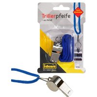 Idena Trillerpfeife Metall mit abnehmbarem Band von Idena