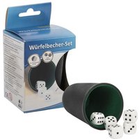 Idena Würfelbecher Set mit 5 Würfeln von Idena