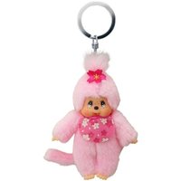 Monchhichi Plüschanhänger Mädchen Kirschblüte mit Latz rosa 10cm Monchhichi Plüschanhänger Mädchen Kirschblüte mit Latz rosa 10cm von Idena