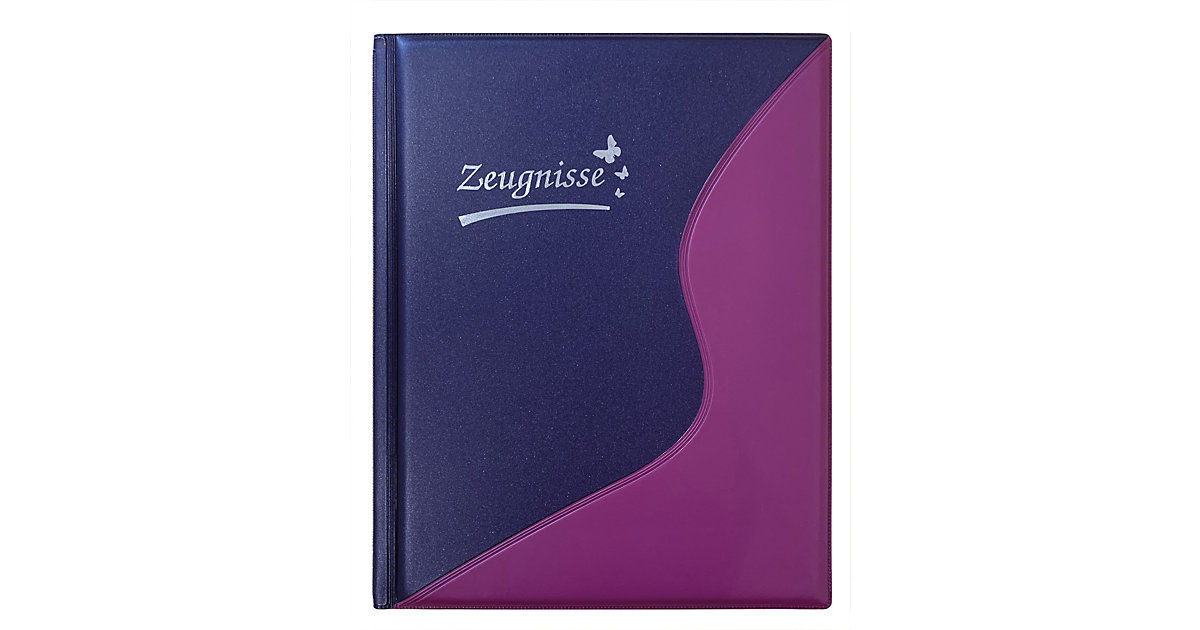 Ringbuch/Zeugnismappe A4 violett, wattiertes Cover, inkl. 12 Klarsichtfolien Ringbuch/Zeugnismappe A4 violett, wattiertes Cover, inkl. 12 Klarsichtfolien von Idena