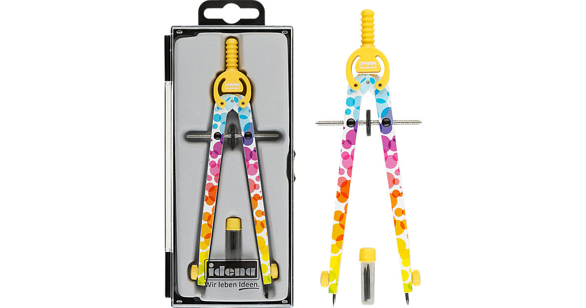 Schnellverstellzirkel Style Bubbles bunt von Idena
