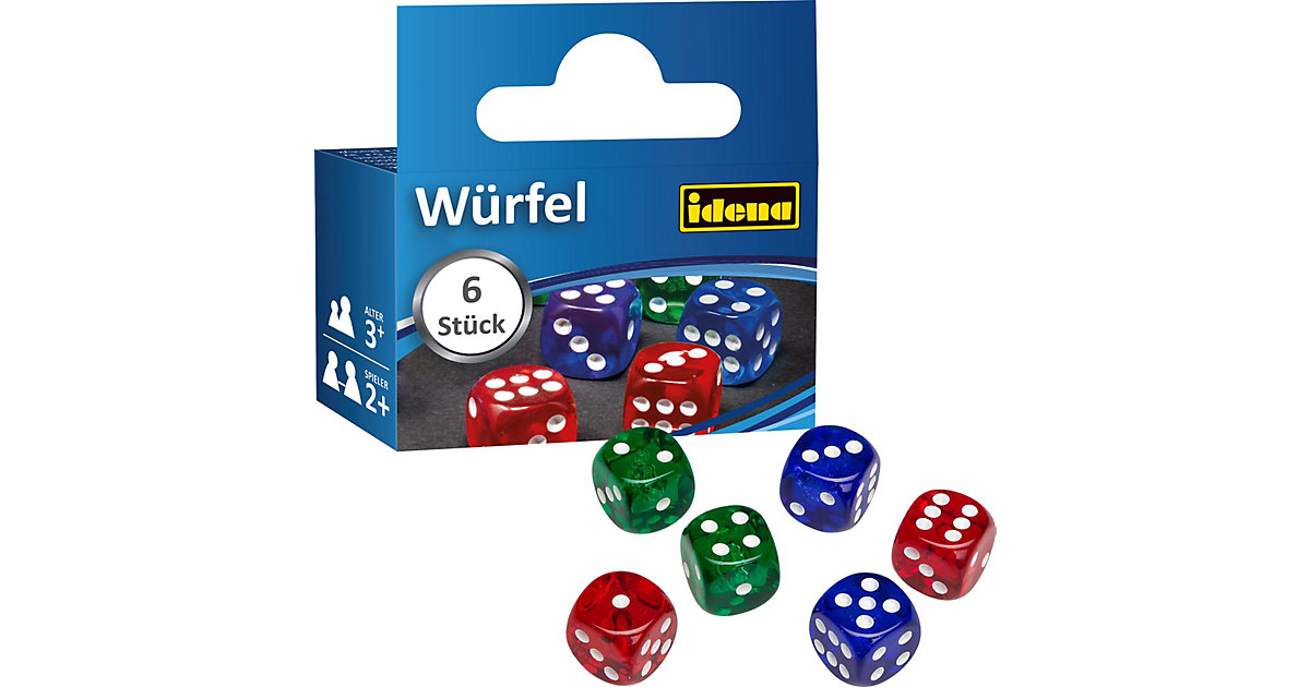 Würfel 6er-Pack Würfel 6er-Pack von Idena