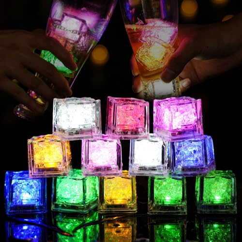 Idota Leuchtende Eiswürfel 12 Stück Bunten Eiswürfeln Badespielzeug Baby LED Eiswürfel für Getränke Badewannenspielzeug Badewanne Wiederverwendbar Led Ice Cubes Bad Eisspielzeug Idota Leuchtende Eiswürfel 12 Stück Bunten Eiswürfeln Badespielzeug Baby LED Eiswürfel für Getränke Badewannenspielzeug Badewanne Wiederverwendbar Led Ice Cubes Bad Eisspielzeug von Idota