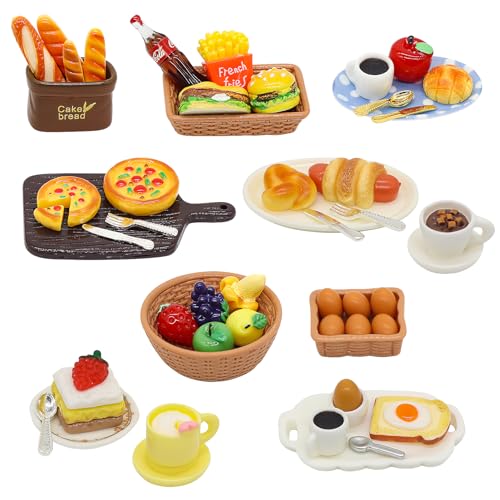 Idota Wichtel Zubehör 50pcs, 1:12 Puppenhaus Zubehör Miniatur Wichtelzubehör Essen und Trinken Harz Lebensmittel Puppenzubehör, Mini Küche Kleine Kuchen, Ideal Backen Wichtel Zubehör Weihnachten Idota Wichtel Zubehör 50pcs, 1:12 Puppenhaus Zubehör Miniatur Wichtelzubehör Essen und Trinken Harz Lebensmittel Puppenzubehör, Mini Küche Kleine Kuchen, Ideal Backen Wichtel Zubehör Weihnachten von Idota
