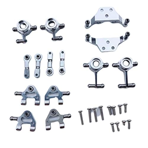 Iegefirm Metall Verbesserte Teile Lenkung Cup Swing Arm Plate Set für P929 P939 K969 K979 K989 K999 1/28 RC Auto, Silber Iegefirm Metall Verbesserte Teile Lenkung Cup Swing Arm Plate Set für P929 P939 K969 K979 K989 K999 1/28 RC Auto, Silber von Iegefirm